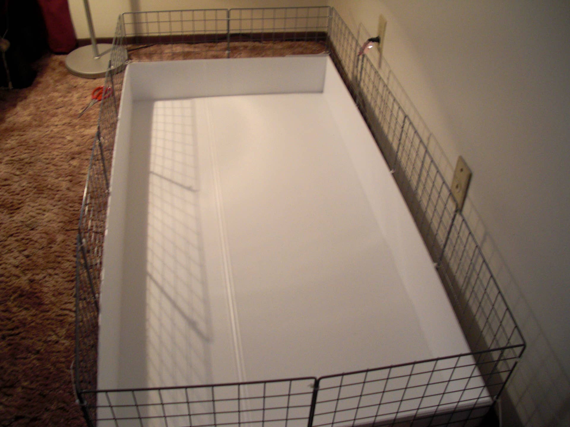 c&c cage ideas cube and coroplast cage