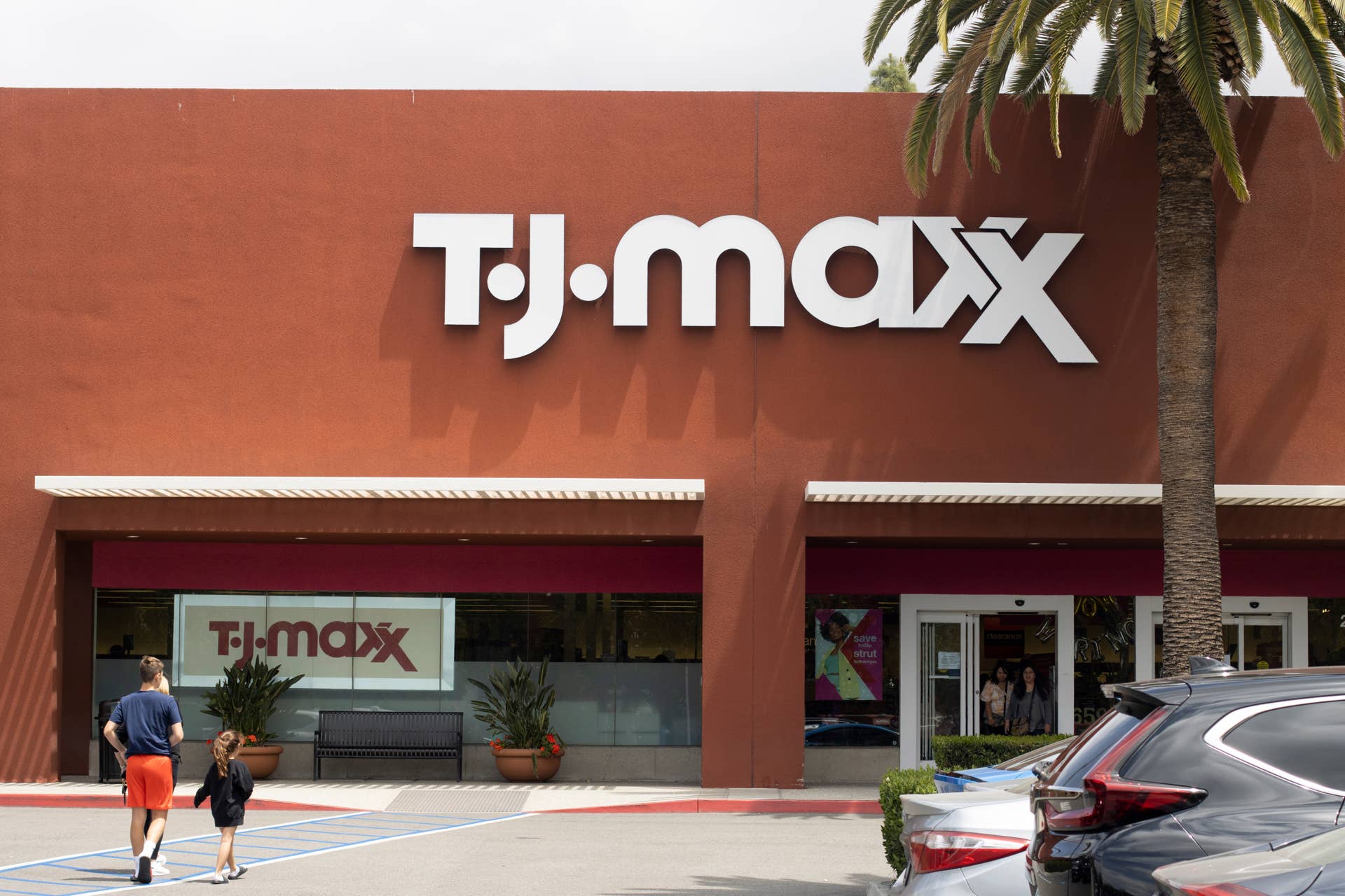 Exterior facade of a TJ Maxx store