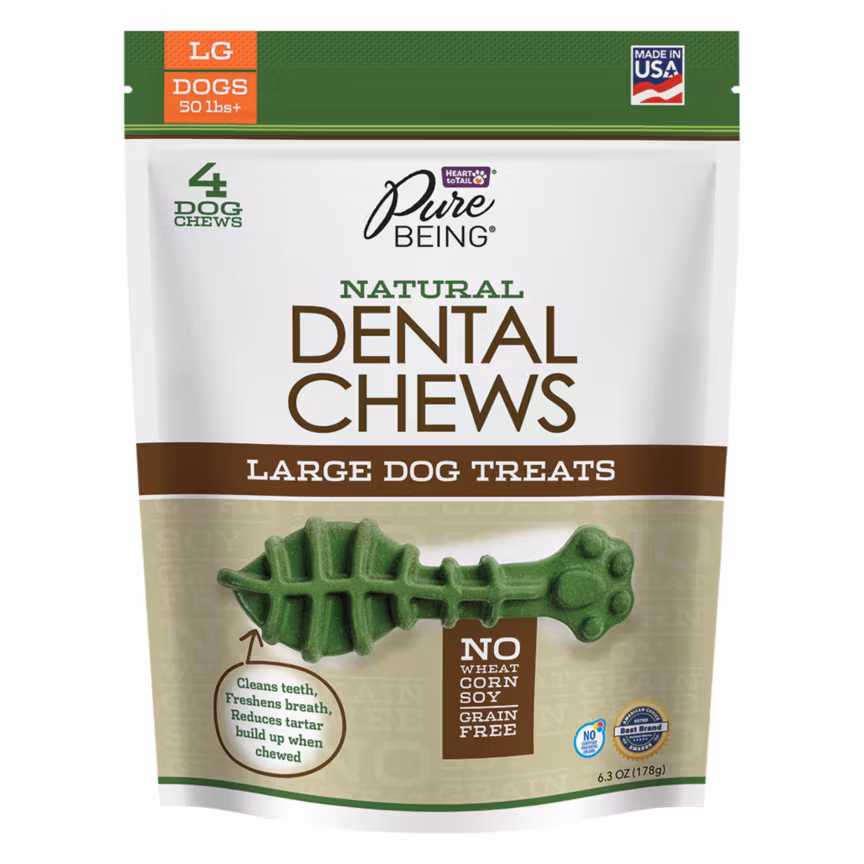 Stop Dog Breath With Aldi's Pure Being Grain-Free Dental Chews - PetHelpful