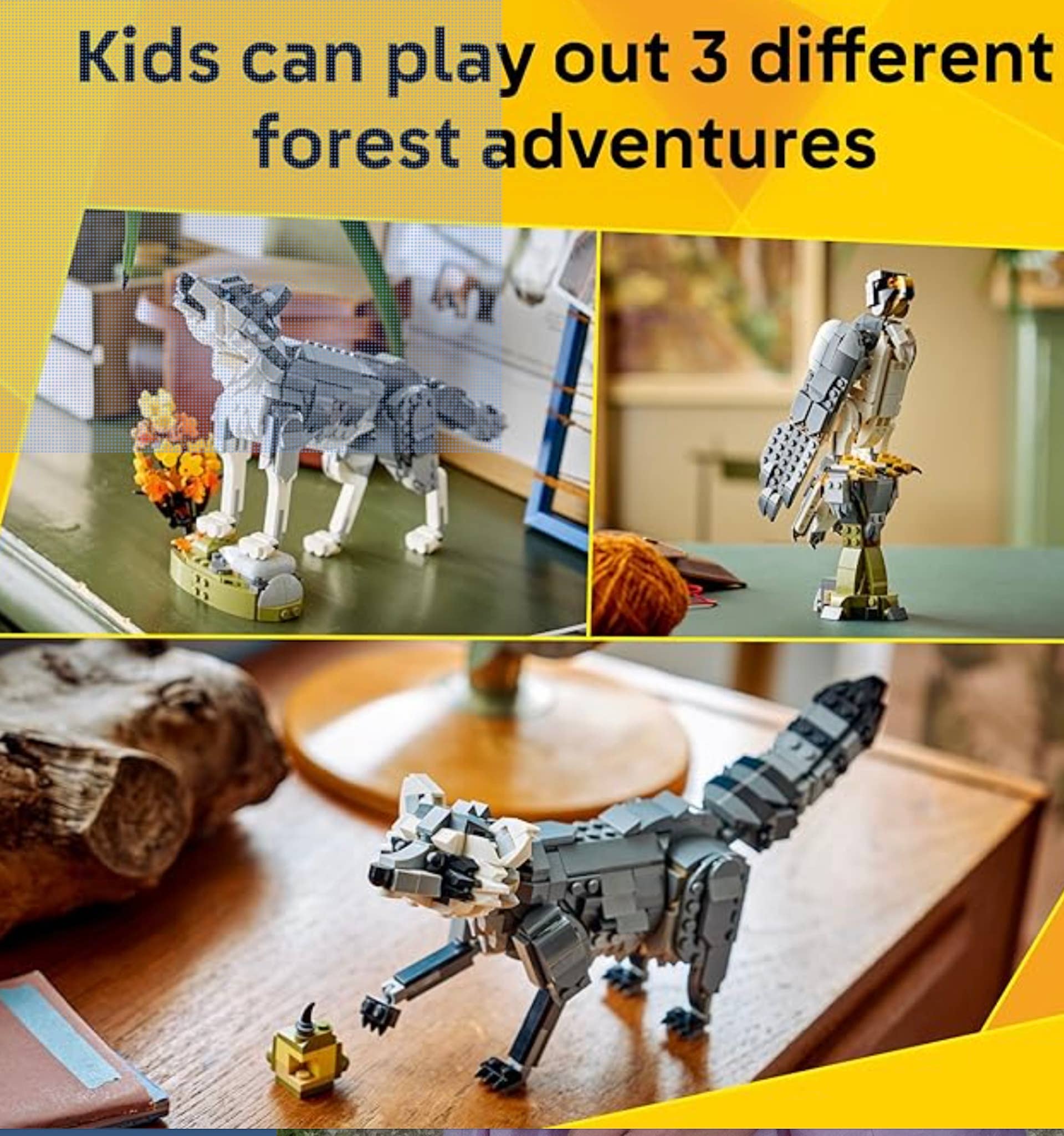 ネコ ラプレシア、アクロスセット Amazon is Selling a Creative 657-Piece Wolf Lego Set Perfect for