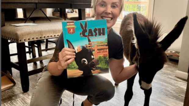 Cash the rescued donkey gets his own children's book.